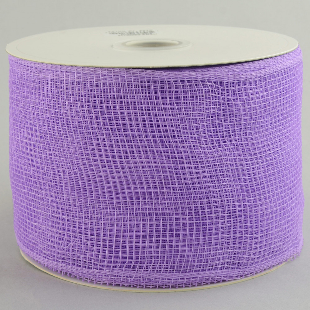 Deco Mesh Ribbon Lavender 4 Inch X 25 Yards      CLEARENCE PRICE