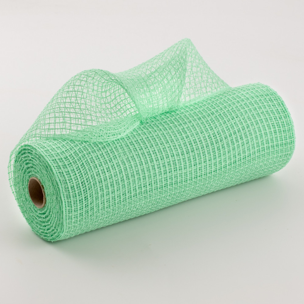 Apple Green Polyester Hex Deco Mesh Netting Fabric Roll 19X10 Yards