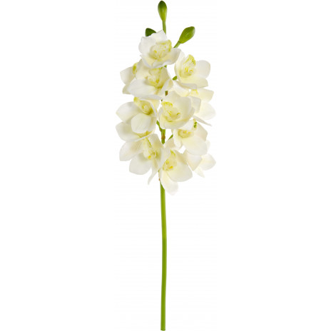 27" Psesilk Artificial Cream Cymbidium Orchid Stems Choose Lot of 3 or 6 