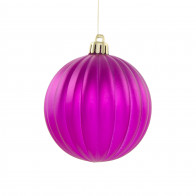 100MM Multicolor Glitter Circles Ball Ornament: Matte Red [XH1053XN ...