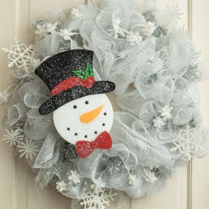 5 Piece Snowman Kit For Wreath , 10 X 11  Head , 3.5  X 10  Snowma –  Door and Decor, LLC