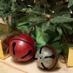 Details about   Factory Direct Craft Festive Rustic Red Sleigh Bell Garland for Holiday and 