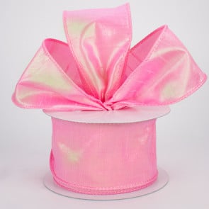 10 Yards 2.5 Hot Pink Dupioni Ribbon - Faux Silk Ribbon - Wedding Rib –  Perpetual Ribbons