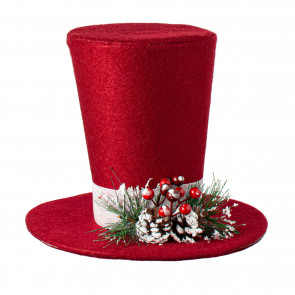 8 Felt Snowman Top Hat Ornament