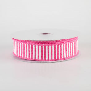 Pink - Heart Circle Flower - Grosgrain Ribbon Baby Design ( W: 3/8 inch | L: 25 Yards )