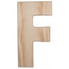 12" Natural Wood Letter: F