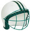 Football Helmet Ornament: White & Emerald Green (4")