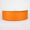 2.5" Royal Faux Burlap Ribbon: Orange (50 Yards)