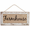 12" Wooden Sign: Farmhouse