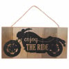 12" Wooden Sign: Motorcycle Ride