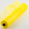 21" Poly Mesh Roll: Metallic Daffodil Yellow
