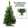 24" Christmas Tree With Spike & Stand