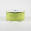 1.5" Scalloped Edge Ribbon: Lime Green (10 Yards)