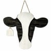 18" Shiplap Cow Head with Tag Hanger