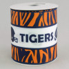 4" Tiger Stripe Football Helmet Ribbon: Navy & Orange (10 Yards)