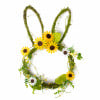 20" Bunny & Sunflower Grapevine Hanger