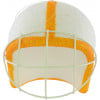 Football Helmet Ornament: White & Orange (4")