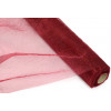 24" Crinkle Sheer Fabric Roll: Burgundy (10 Yards)