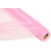 24" Crinkle Sheer Fabric Roll: Pink (10 Yards)
