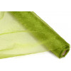24" Crinkle Sheer Fabric Roll: Moss Green (10 Yards)