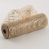 10" Poly Mesh Roll: Metallic Champagne Gold