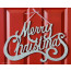 Merry Christmas Silver Glitter Sign: 20